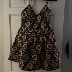 Alice + Olivia Dress New Floral Blackk